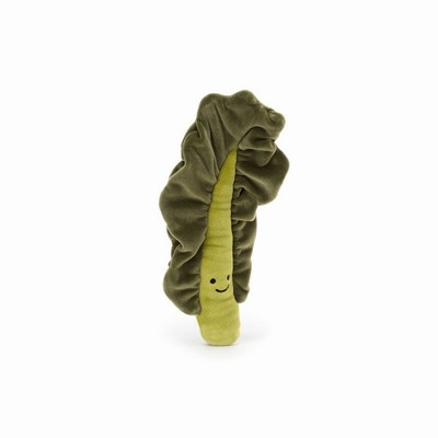 Jellycat Vivacious Vegetable Kale Leaf USA | 54861FRUJ